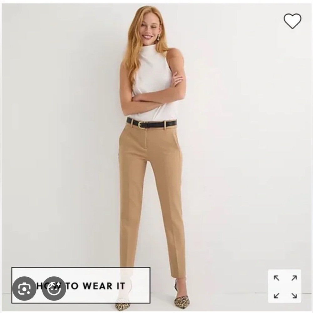 J. Crew Cameron Tan Pants